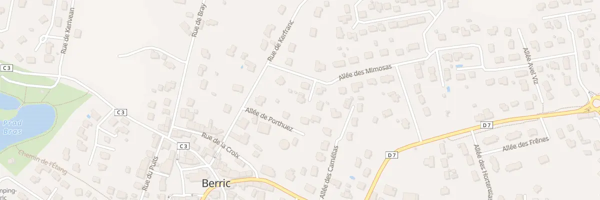 Plan du 4 Ar Prad Bihan à Berric