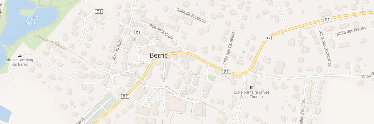 Plan du 14 Rue Guillaume de Berric à Berric