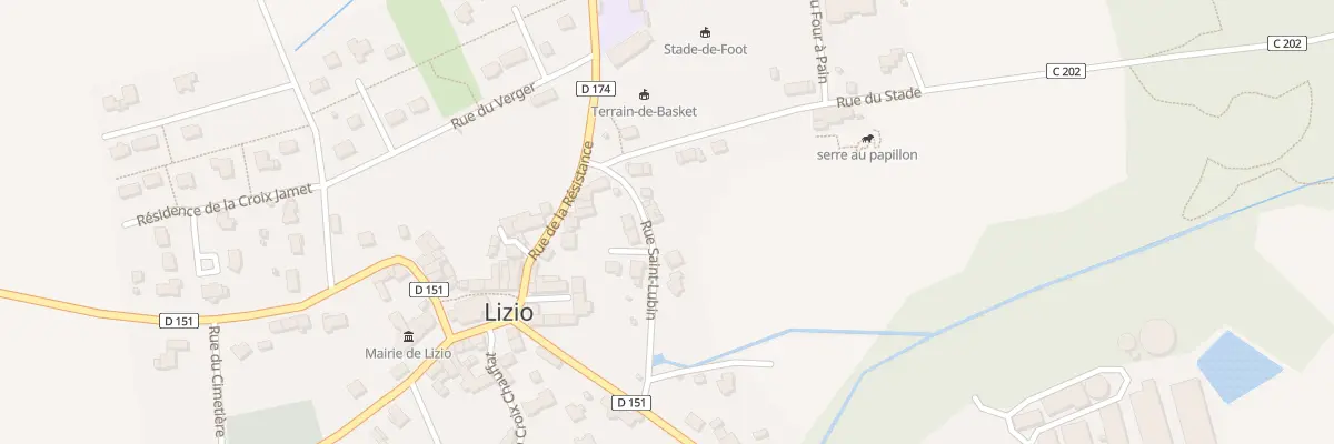 Plan du 10 Rue Saint Lubin à Lizio