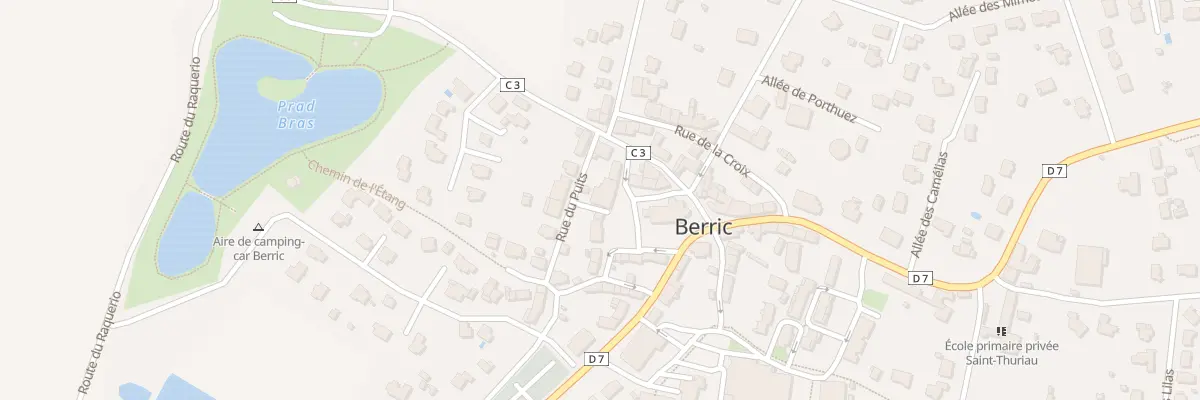 Plan du 12 Pl de l’Eglise à Berric