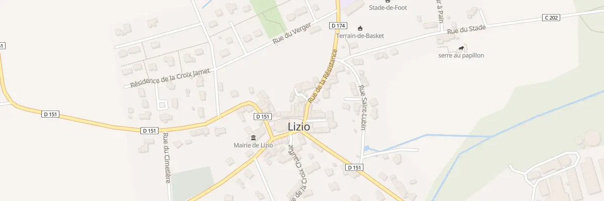 Plan du 3 Rue de la Résistance à Lizio