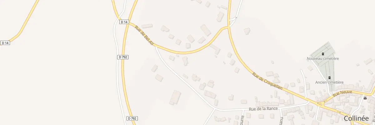 Plan du 3 Rue de Bel Air Le Gouray au Mené