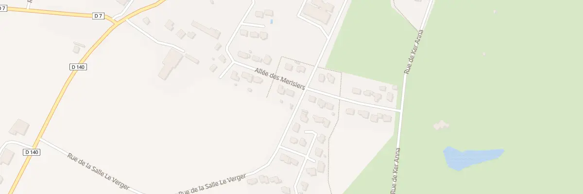 Plan du 1 All des Merisiers à Berric