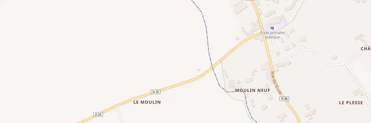 Plan du 1 Pont du Moulin à Trébry