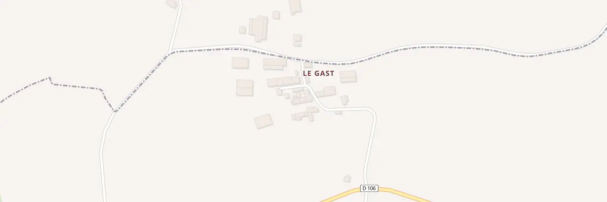 Plan du 8 Le Gast à Ménéac