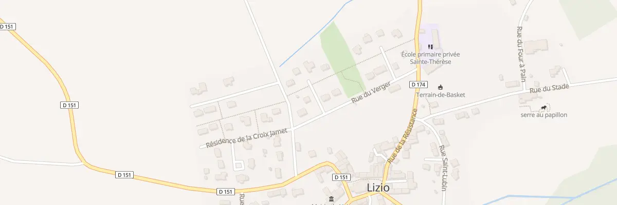Plan du 2 Rue du Verger à Lizio