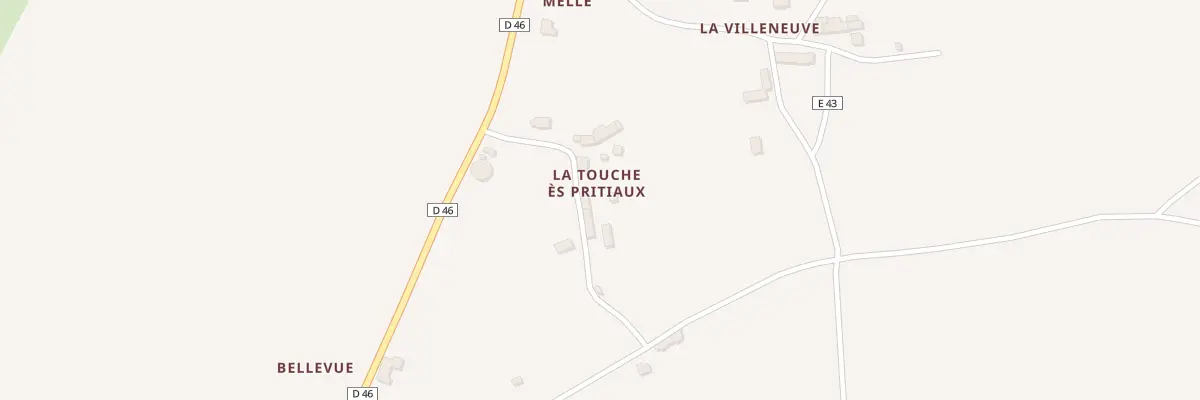 Plan du 53 La Touche Es Pritieaux à Saint-Glen