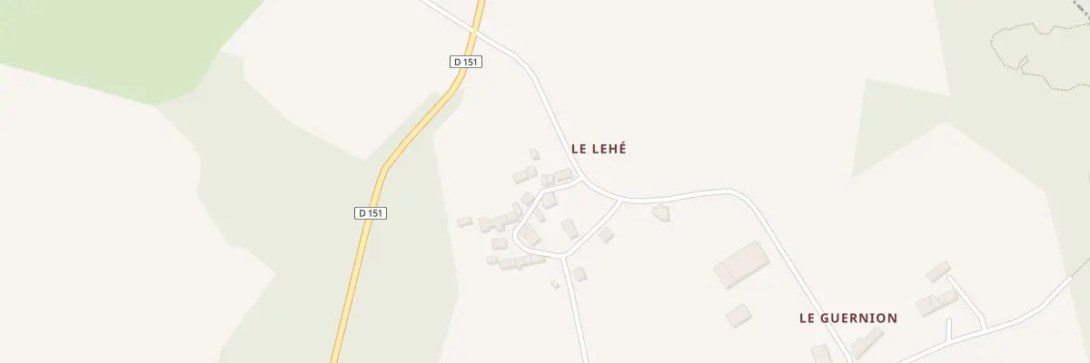 Plan du 5210 Le Lehé à Saint-Servant