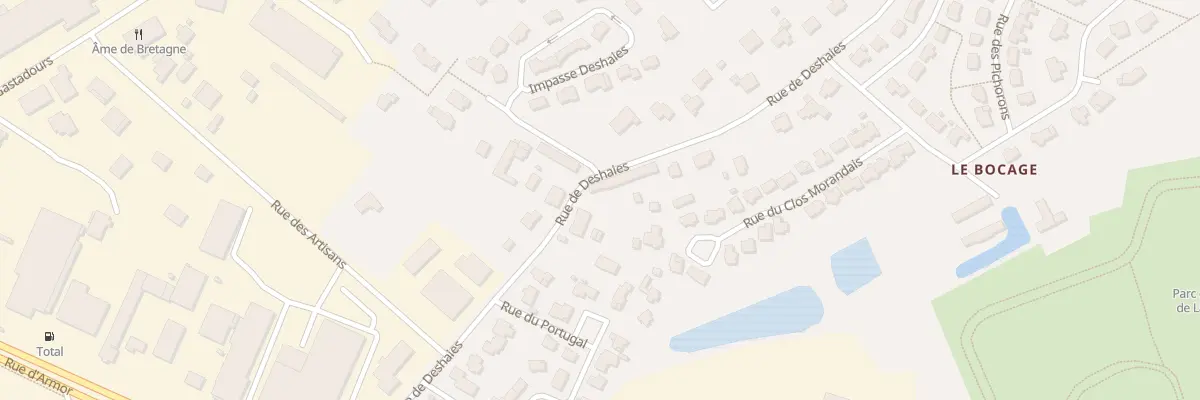 Plan du 22 Rue de Deshaies Maroue à Lamballe-Armor