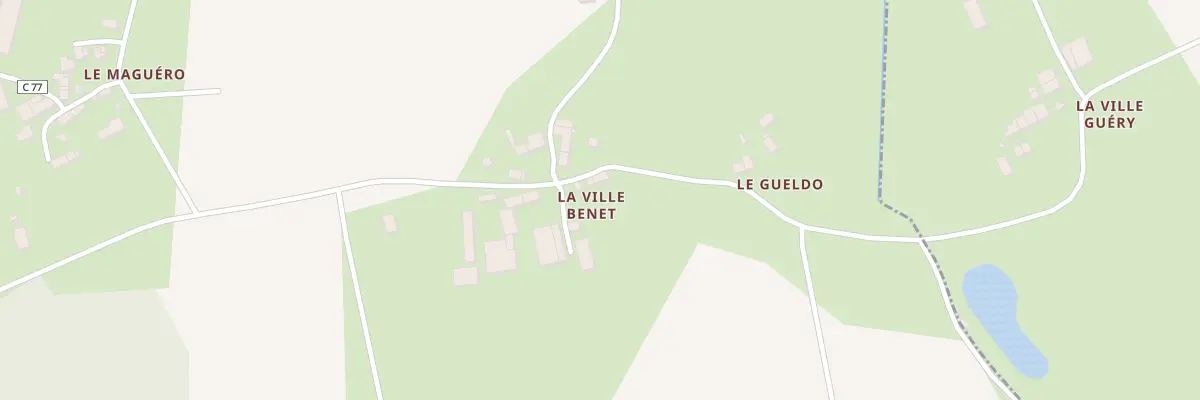 Plan du 5436 La Ville Benêt à Guégon
