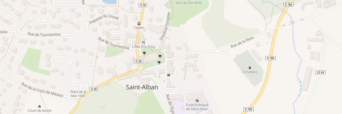 Plan du 1 Rue de la Flora à Saint-Alban