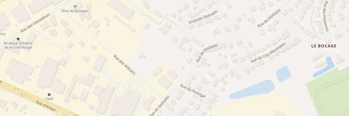 Plan du 13 Rue de Deshaies Maroue à Lamballe-Armor