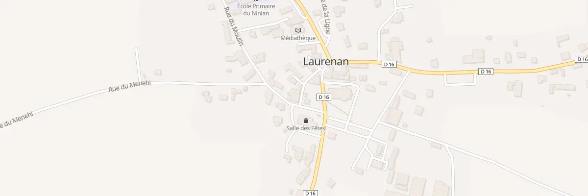 Plan du 2 Rue du Moulin à Laurenan