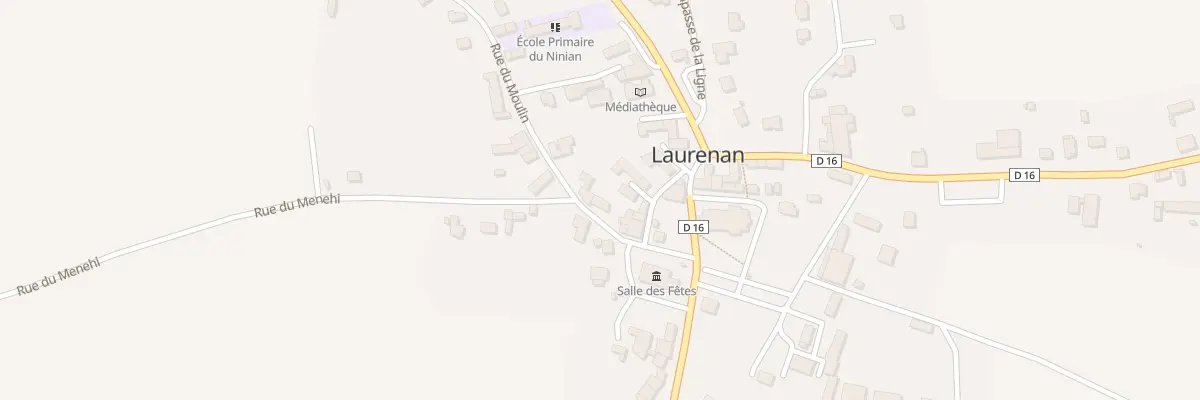 Plan du 8 Rue du Moulin à Laurenan