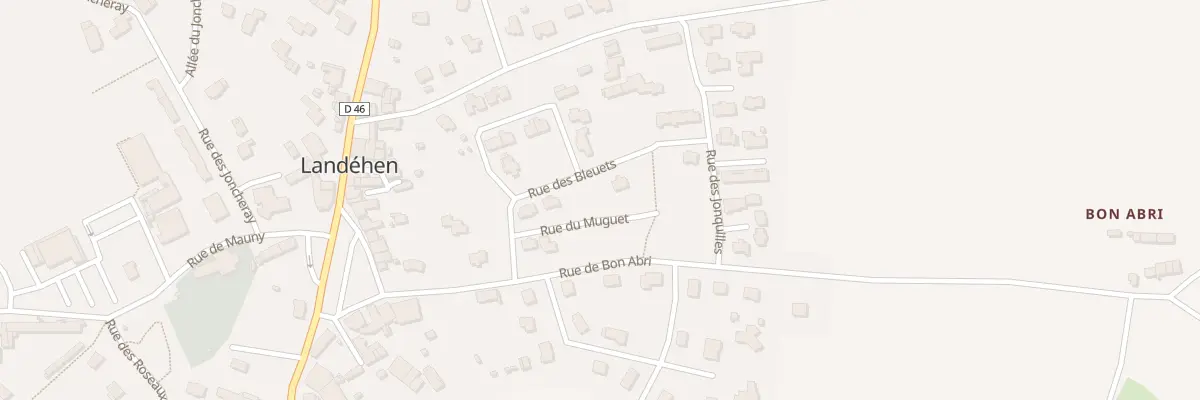 Plan du 8 Rue des Bleuets à Landéhen