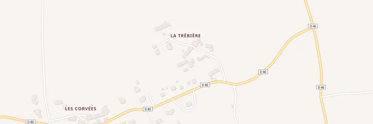 Plan de La Trébière à Saint-Trimoël