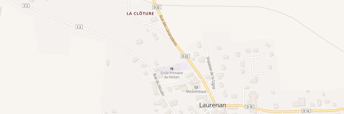 Plan du 20 Rue du Moulin à Laurenan