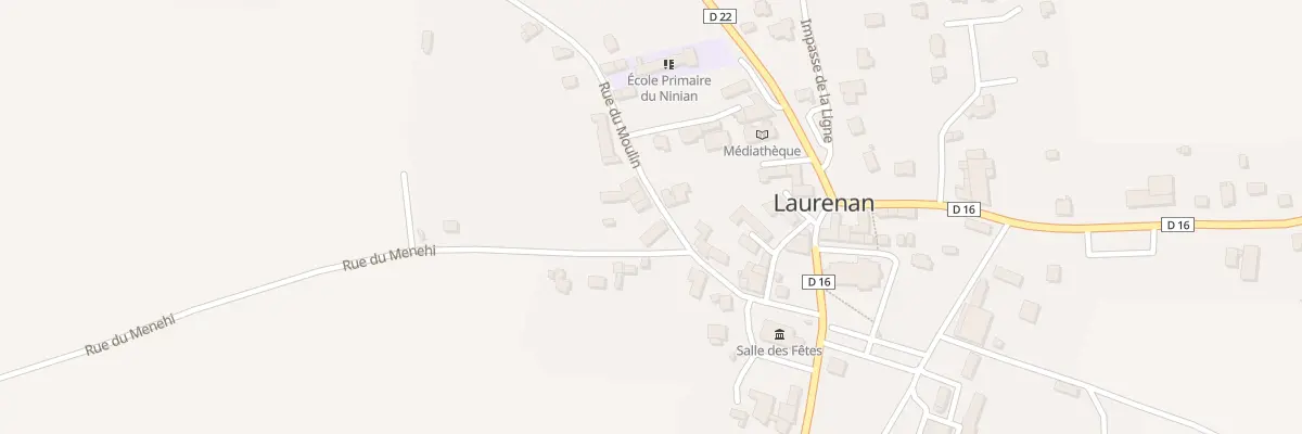 Plan du 3 Rue du Moulin à Laurenan