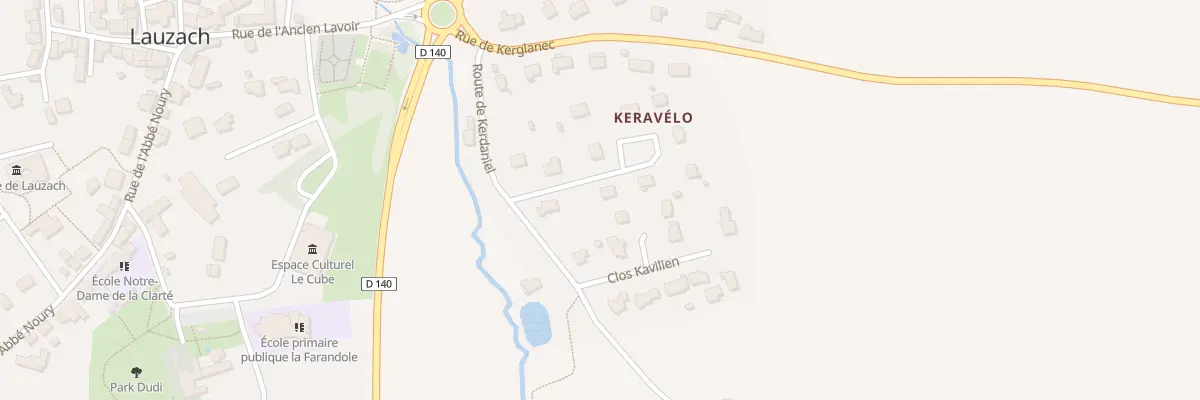 Plan du 4 All de Keravilo à Lauzach