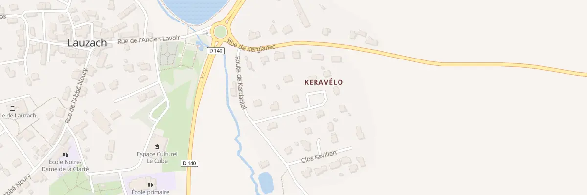 Plan du 3 All de Keravilo à Lauzach