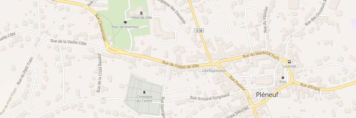 Plan du 13 Rue de l’Hôtel de Ville à Pléneuf-Val-André