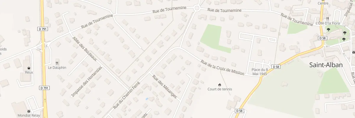 Plan du 22B Rue du Chemin Ferré à Saint-Alban