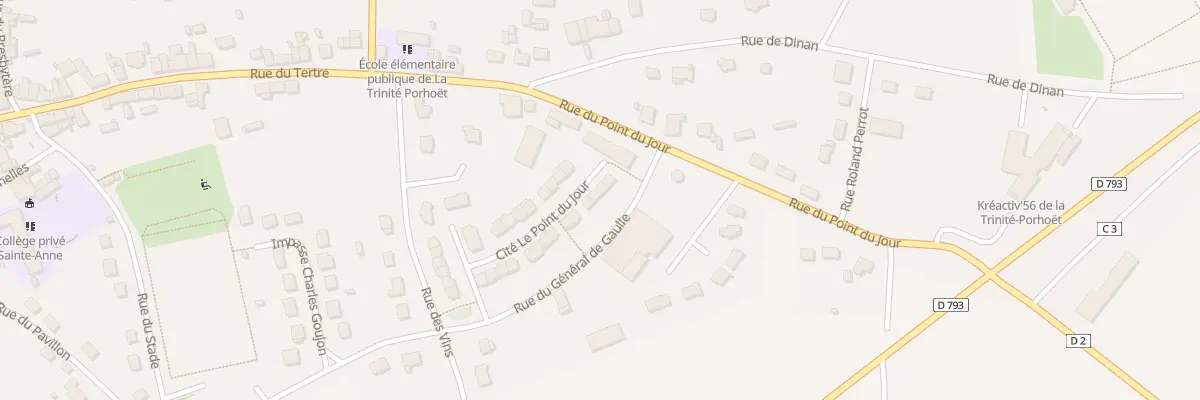 Plan du 3 Cité Le Point du Jour à La Trinité-Porhoët