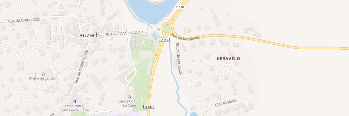 Plan du 2 Rte de Kerdaniel à Lauzach