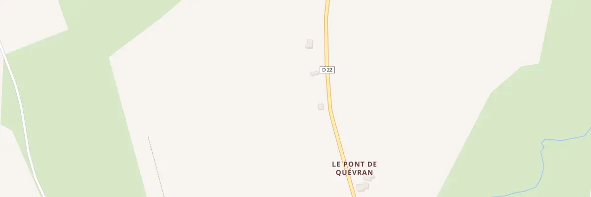 Plan du 1 Quévran à Laurenan
