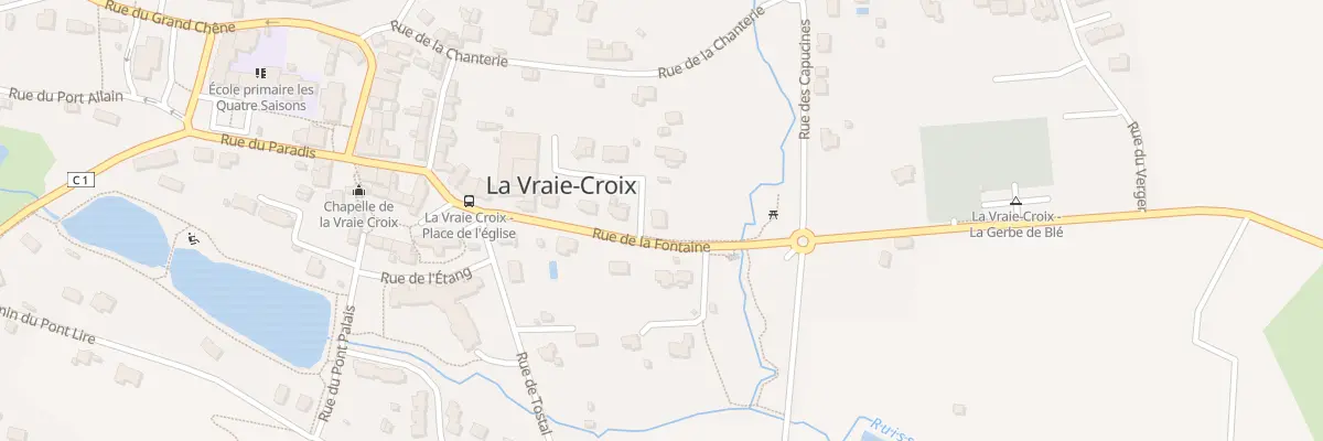 Plan du 2 Imp de la Fontaine à La Vraie-Croix