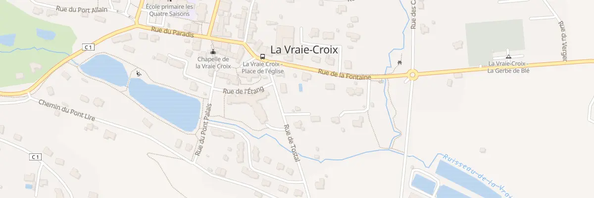 Plan du 3 Rue du Tostal à La Vraie-Croix