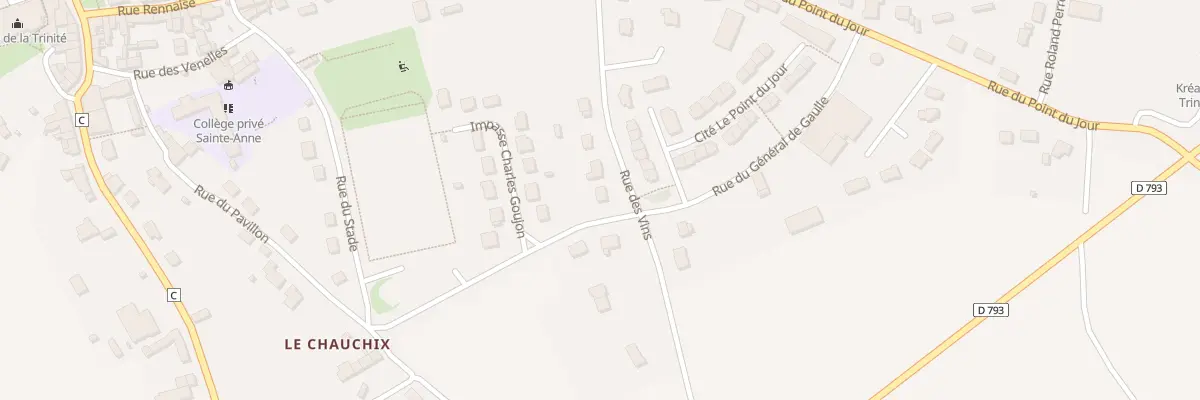 Plan du 8 Rue des Vins à La Trinité-Porhoët