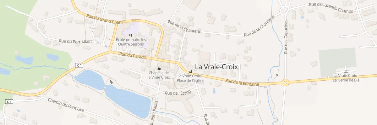 Plan du 3 Pl de l’Eglise à La Vraie-Croix