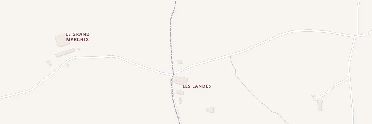 Plan du 2 Les Landes à Landéhen