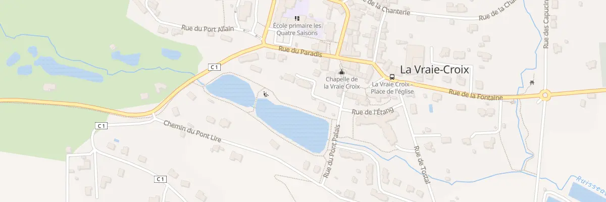 Plan du 2 Rue du Pont Palais à La Vraie-Croix