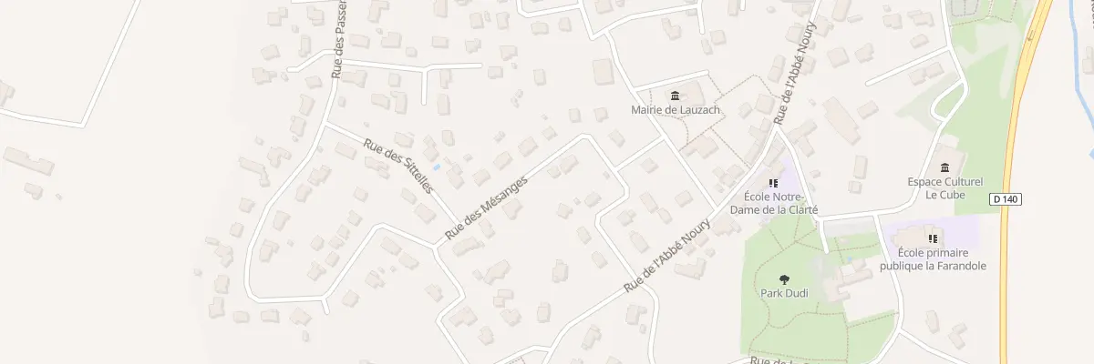 Plan du 11 Rue des Mésanges à Lauzach