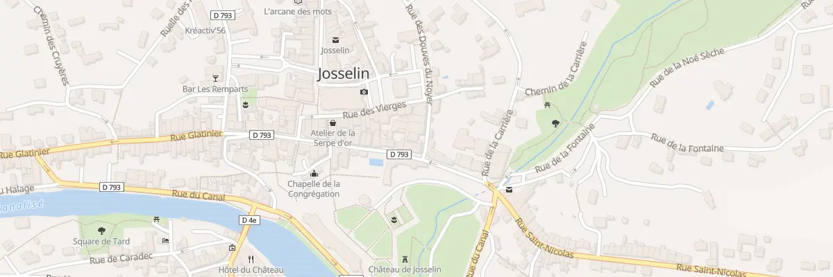 Plan du 1 Rue des Douves du Noyer à Josselin