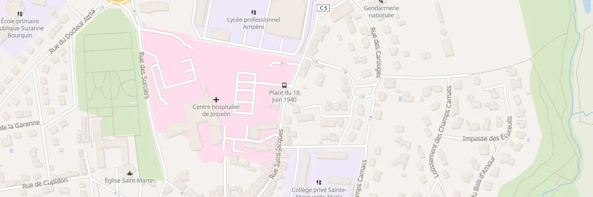 Plan du 46 Rue Saint Jacques à Josselin