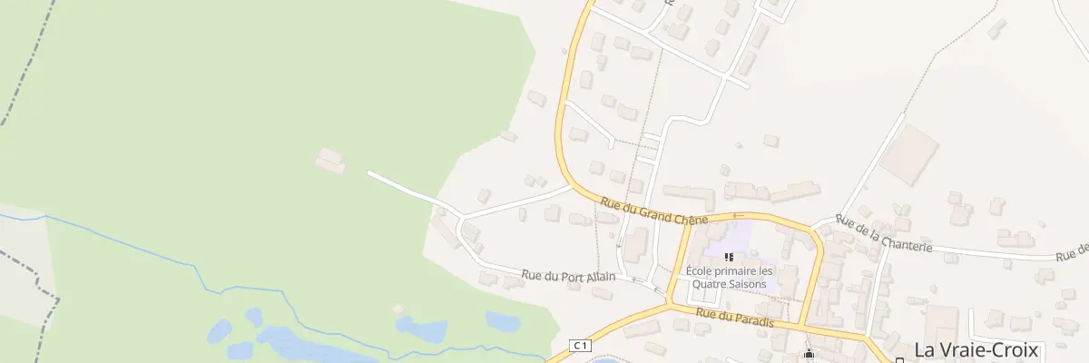Plan du 1 Rue de la Gare à La Vraie-Croix