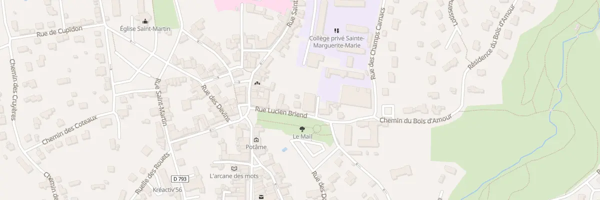 Plan du 7 Rue Lucien Briend à Josselin