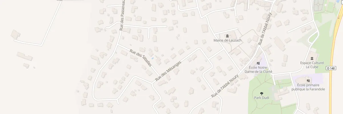 Plan du 20 Rue des Mésanges à Lauzach
