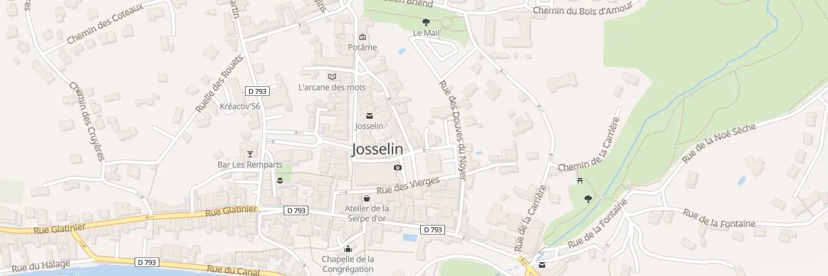 Plan du 2 Rue St Michel à Josselin