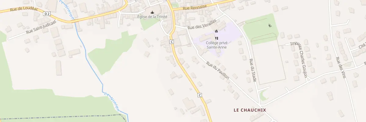Plan du 12 Rue Pifosset à La Trinité-Porhoët