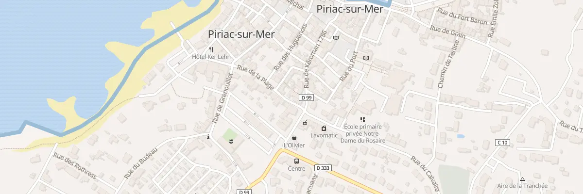 Plan du 15 Rue de la Plage à Piriac-sur-Mer