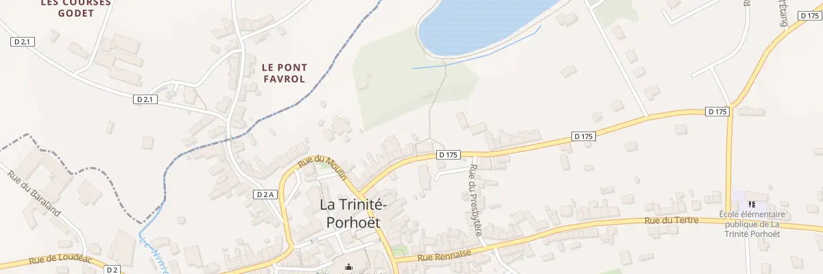Plan du 14 Rue St Yves à La Trinité-Porhoët