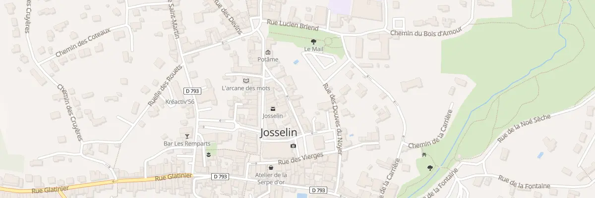 Plan du 8 Rue St Michel à Josselin