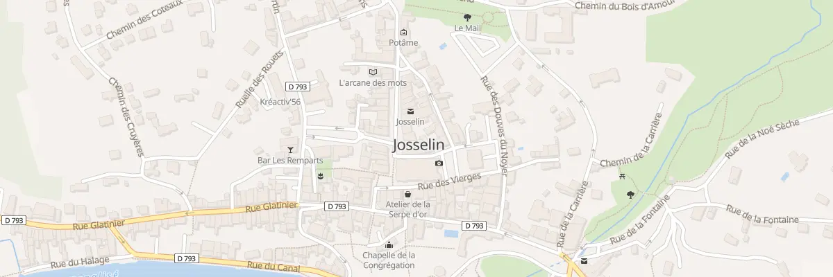 Plan du 6 Rue Olivier de Clisson à Josselin