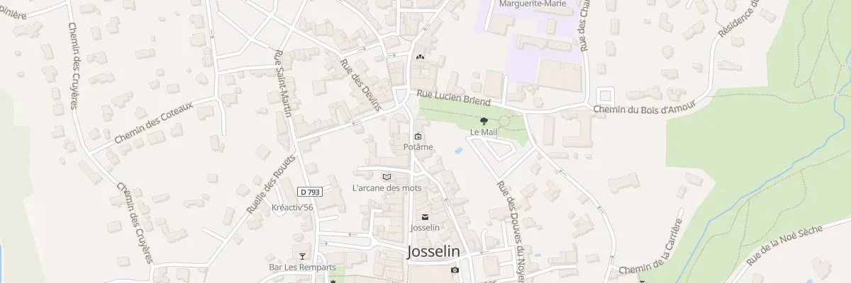 Plan du 4 Rue Georges le Berd à Josselin