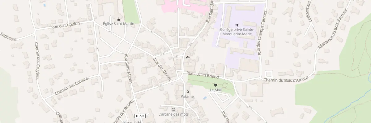 Plan du 4 Rue Saint Jacques à Josselin