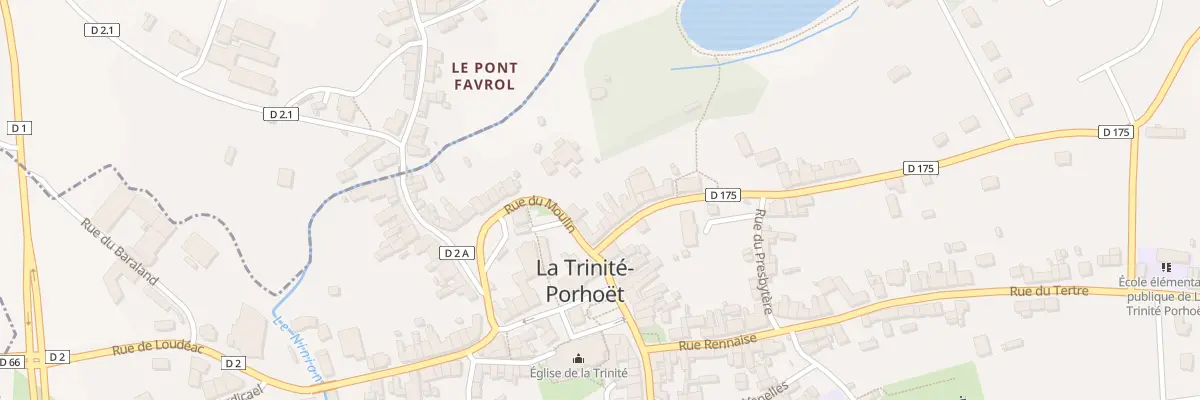 Plan du 6 Rue Saint Yves à La Trinité-Porhoët
